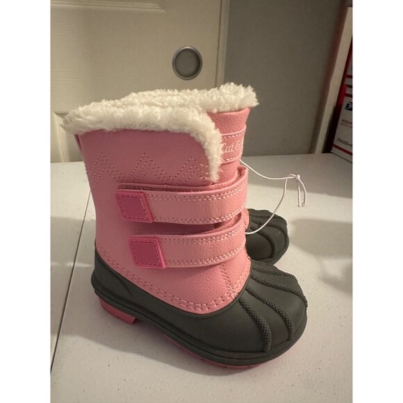 Cat & Jack Toddler Denver Waterproof Winter Boots with Faux Fur size 6 NWT - Picture 2 of 7